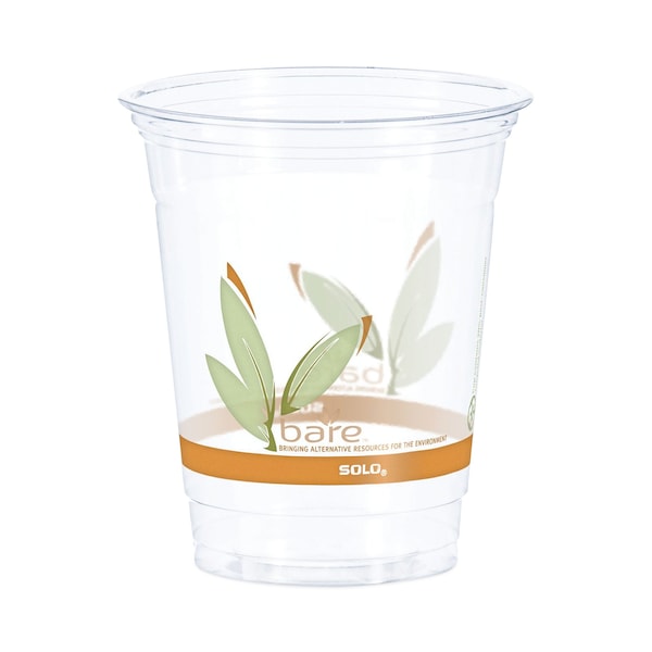 Dart Bare Eco-Forward RPET Cold Cups, 12-14 oz, Clear, PK50 RTP12BARE - main